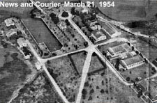 an aerial photo of Fort Johnson